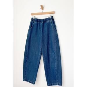 Le Bon Shoppe Blue Denim Arc Pants Wide Baggy Relaxed Size L